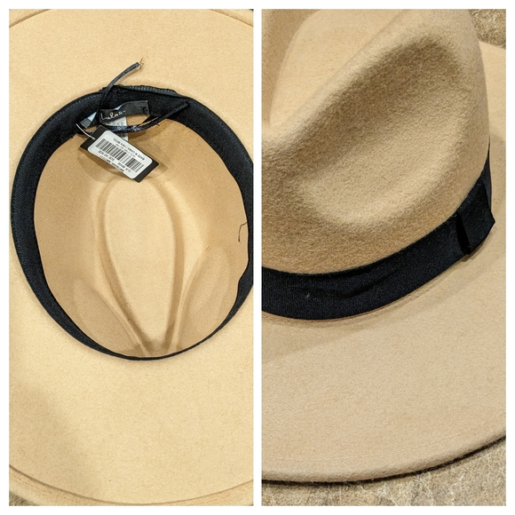 "So Many Words" LULUS Tan Fedora Structured Wide Brim Bohemian Hat (NWT) - Picture 15 of 16